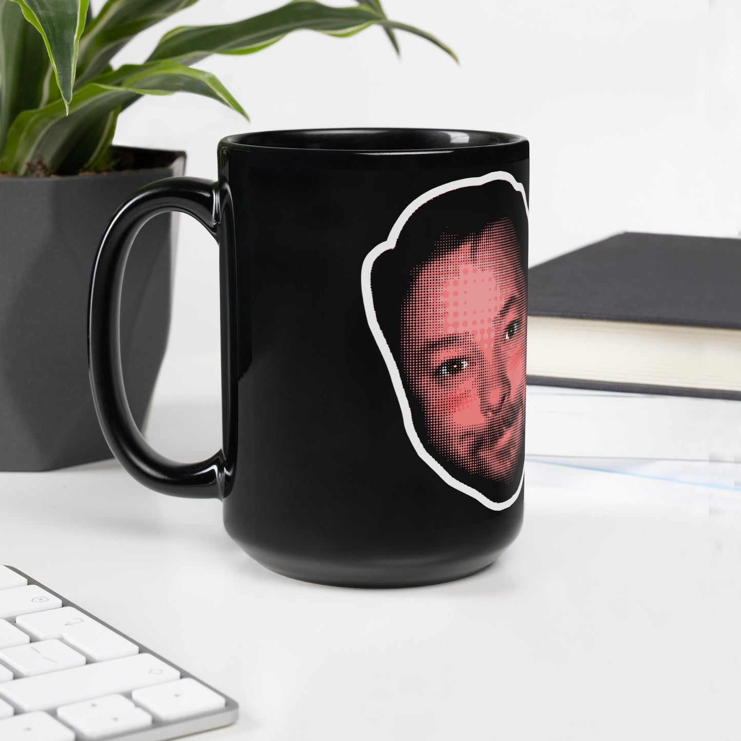 FUDM Black Glossy Mug